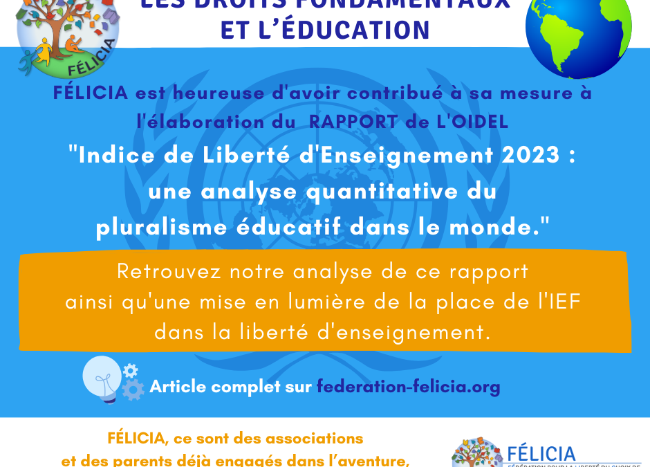 L’Instruction en Famille : un indicateur clé de la liberté d’enseignement selon l’OIDEL