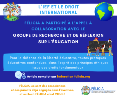 FÉLICIA a répondu à l’appel à collaboration du GRRE