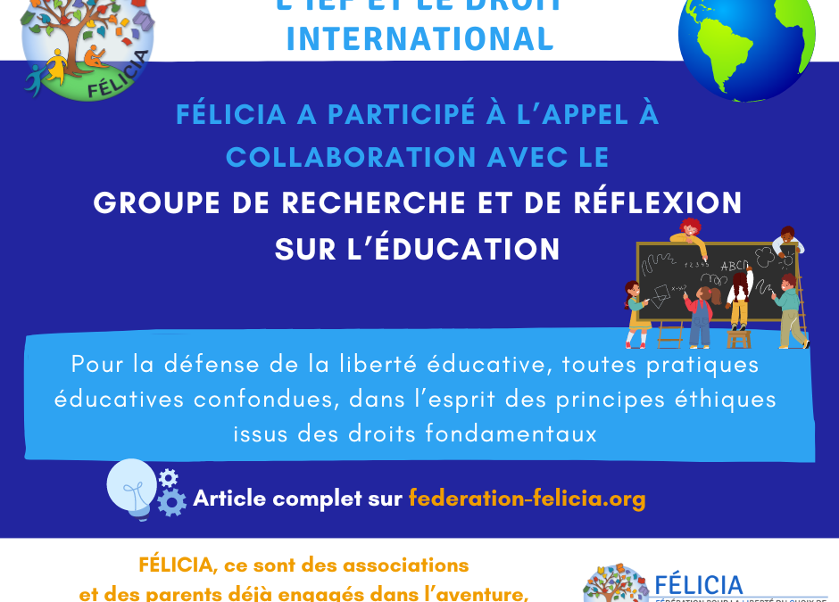 FÉLICIA a répondu à l’appel à collaboration du GRRE